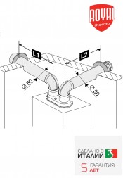 Раздельная система дымоходов D 80